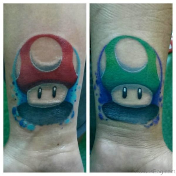 1 Up Wrist Tattoo Design