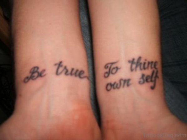 2 Inner Tattoo On Wrist