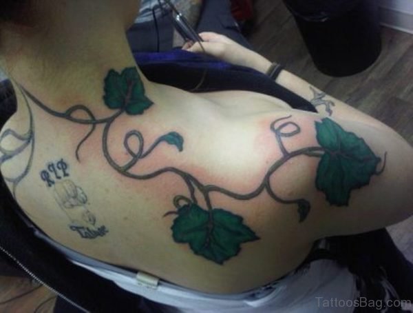 Adorable Vine Shoulder Tattoo