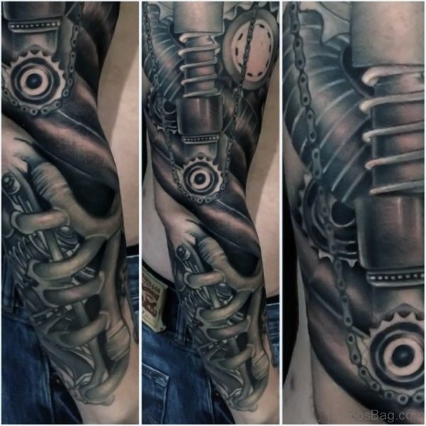 Amazing Bio Mechanical Tattoo