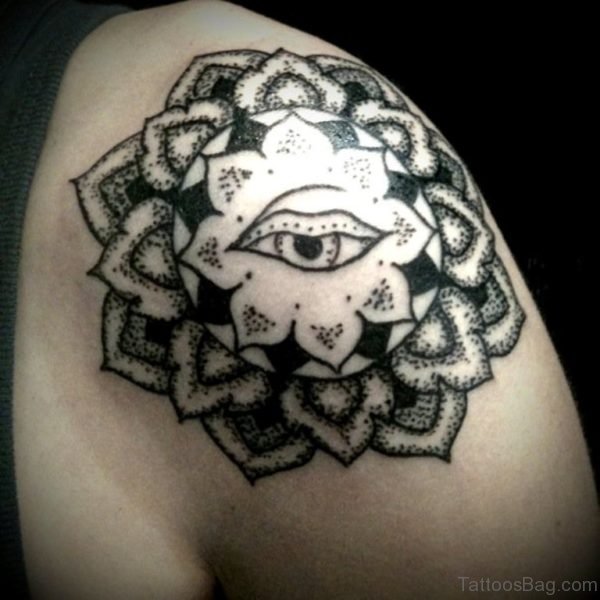 Tribal Lotus Tattoo
