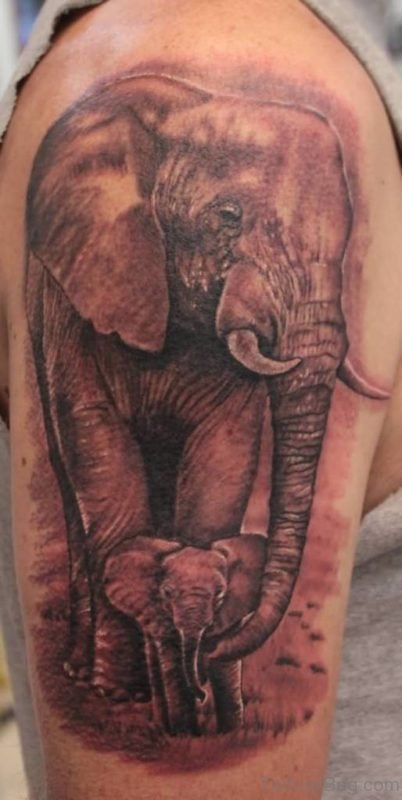 Amazing Elephant Tattoo
