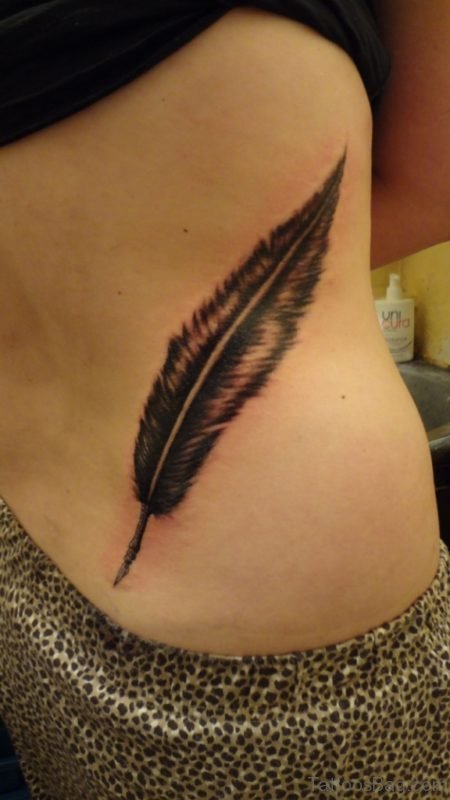 Amazing Feather Tattoo
