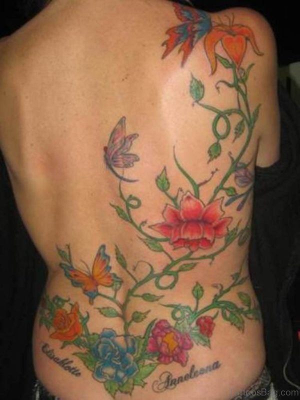 Amazing Flower Design Tattoo