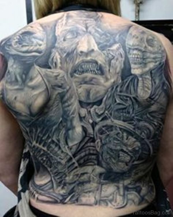 Amazing Horror Tattoo