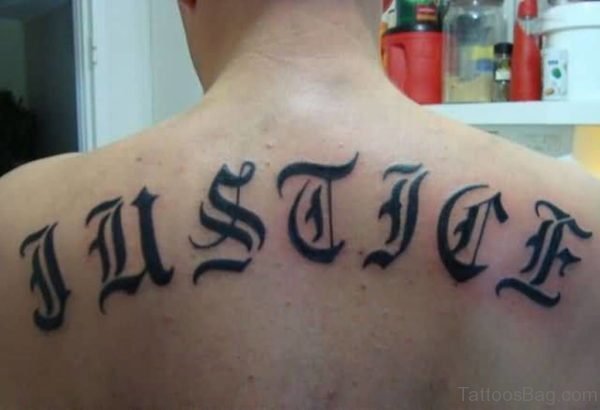 Amazing Old English Tattoo Design