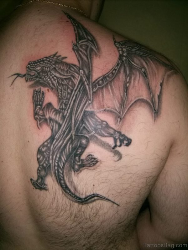 Amazing Shoulder Dragon Tattoo