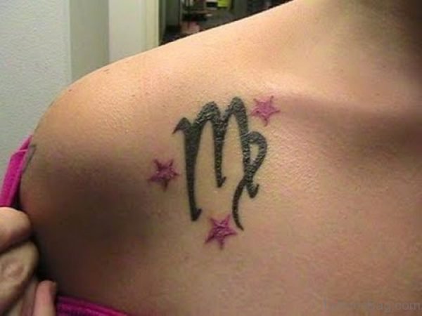 Amazing Star Shoulder Tattoo Design
