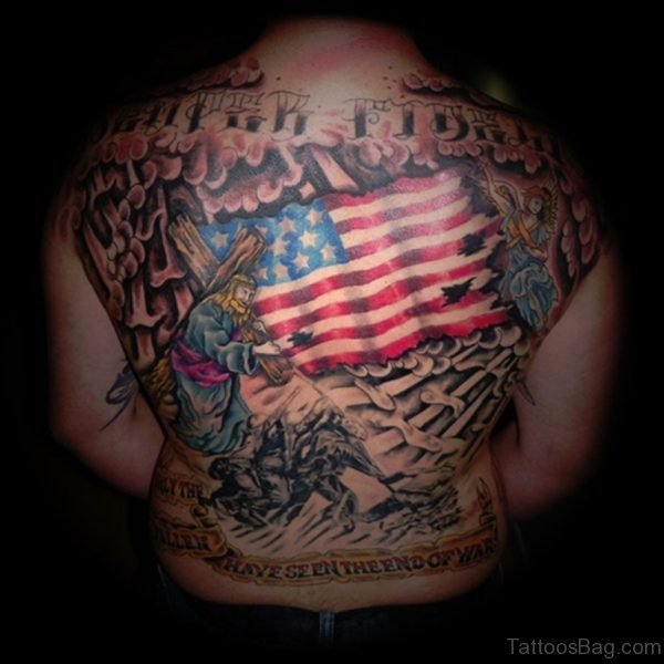 American Flag Tattoo Design