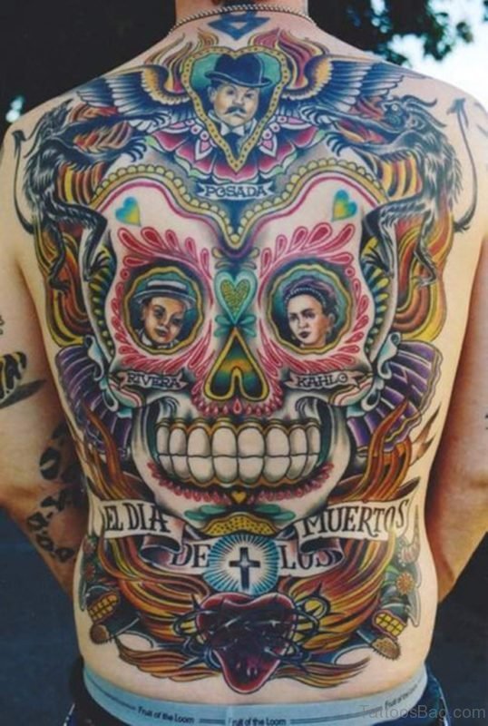 American Skull Tattoo