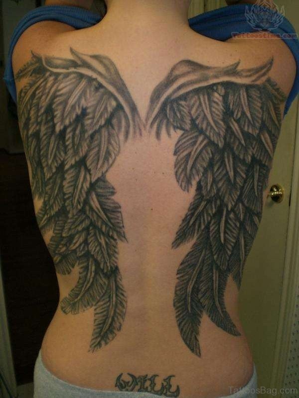 Angel Feather Tattoo Design