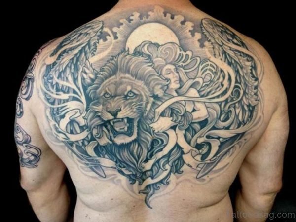 Angry Lion Tattoo