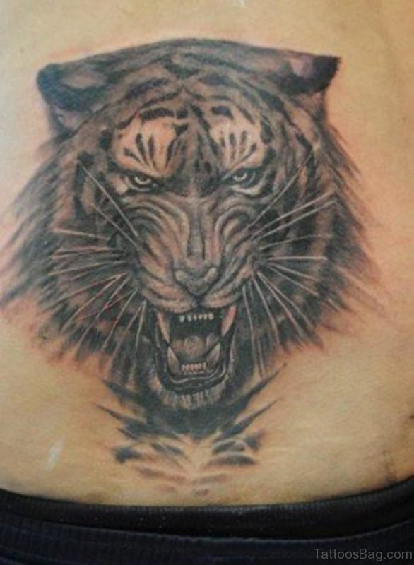 Angry Tiger Tattoo