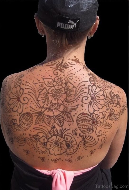 Arabic Flower Tattoo