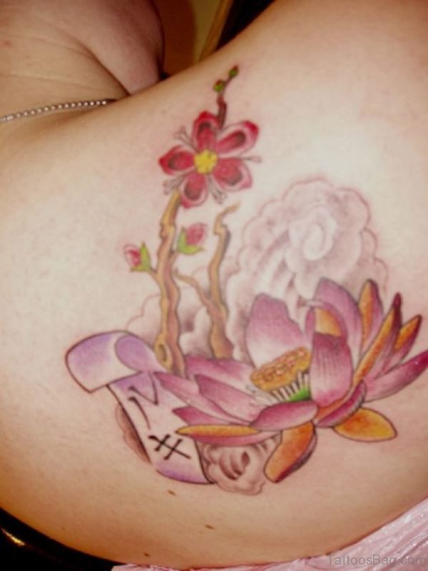 Graceful Lotus Tattoo