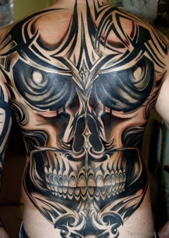 Attractive Skull Tattoo