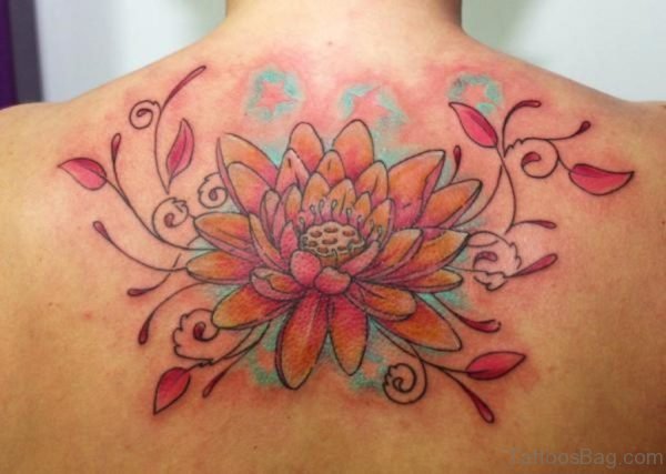 Attractive Lotus Flower Tattoo