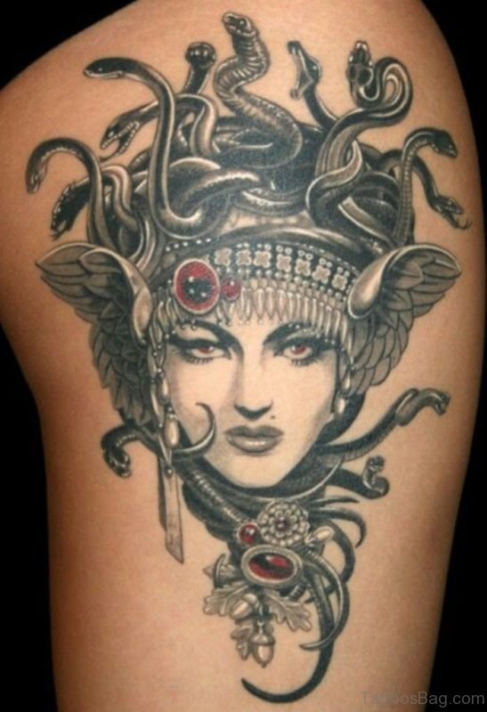 Attractive Medusa Tattoo