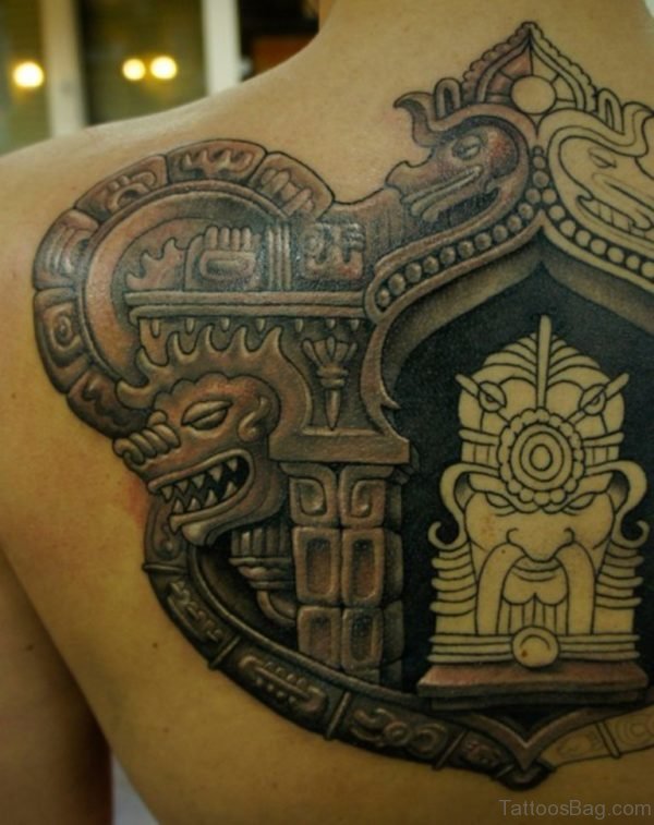 Awesome Aztec Tattoo Design