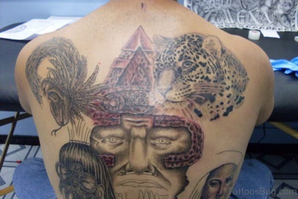 Aztec Tattoo On Back