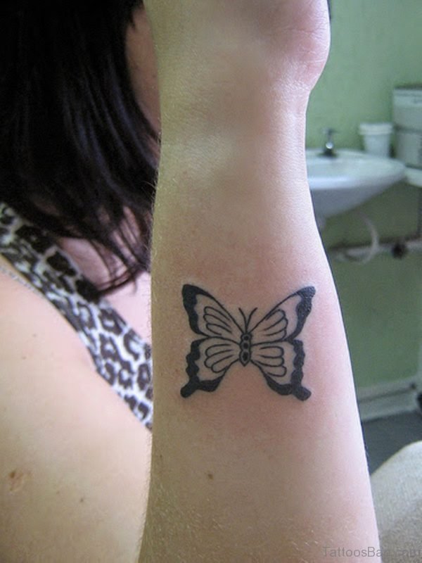 Awesome Butterfly Tattoo On Wrist