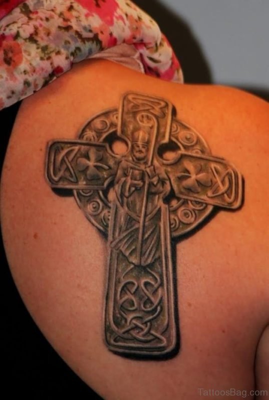 Awesome Celtic Cross Tattoo