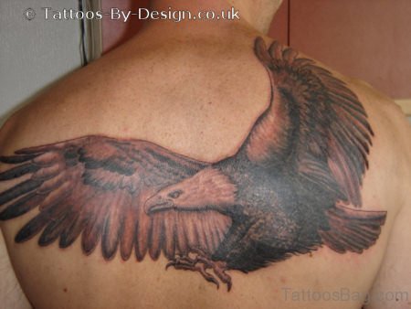 Awesome Eagle Tattoo On Back