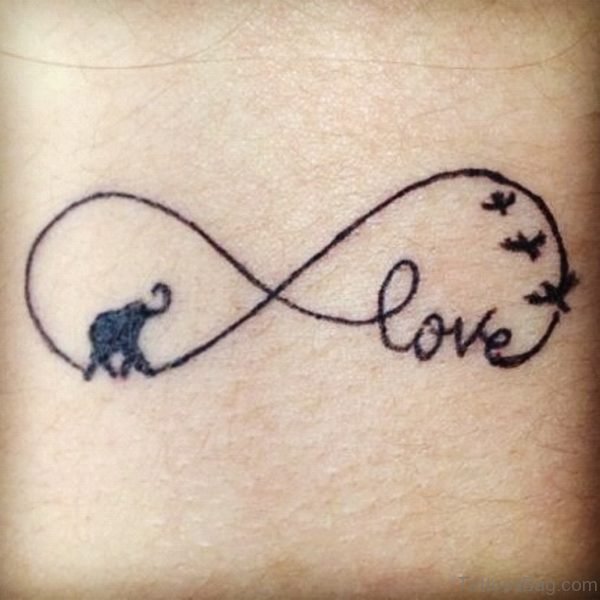 Elephant And Bird Tattoo