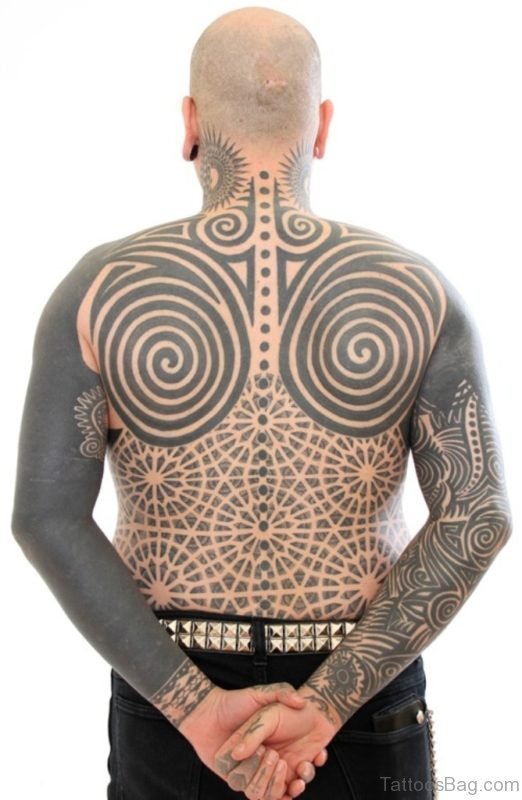 Awesome Full Back Tattoo