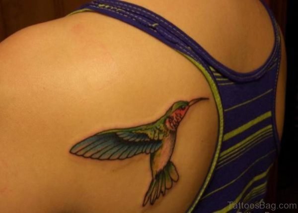 Awesome Hummingbird Tattoo Design
