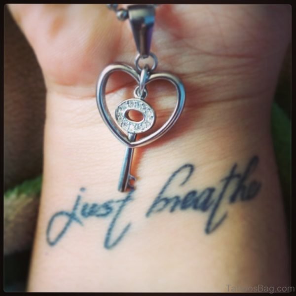 Awesome Just Breathe Tattoo