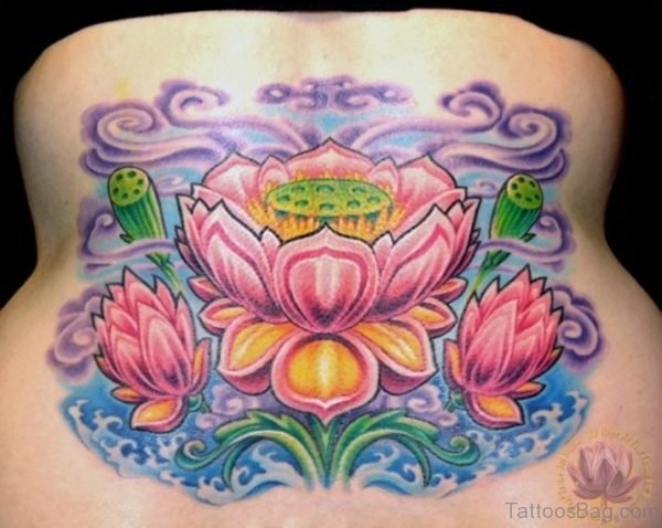 Awesome Lily Flower Tattoo 