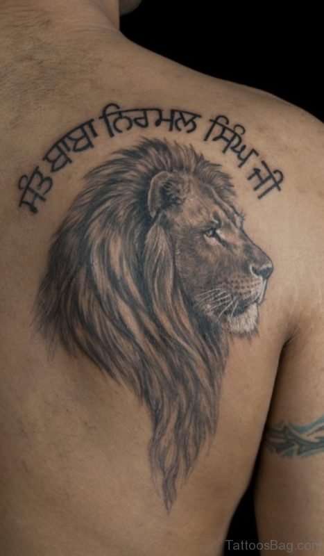 Awesome Lion Tattoo On Back