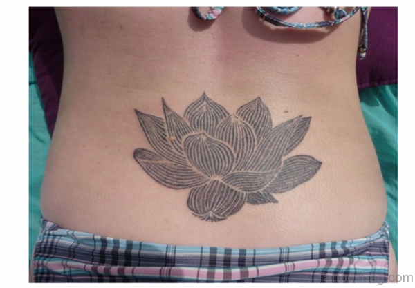 Awesome Lotus Flower Tattoo