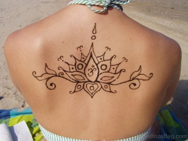 Awesome Lotus Flower Tattoo Design