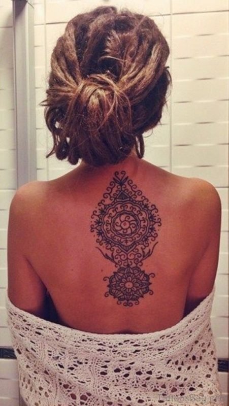 Awesome Mandala Tattoo On Back