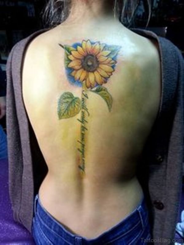 Awesome Sunflower Tattoo