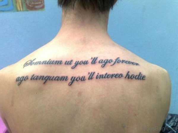 Awesome Wording Tattoo