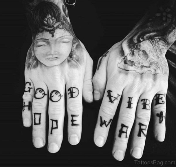 Awesome Wording Tattoo