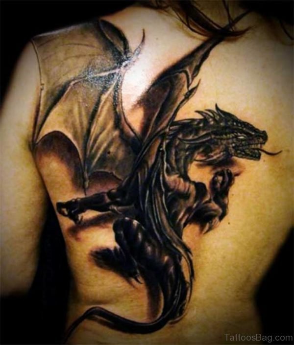 Dragon Tattoo Design On Back