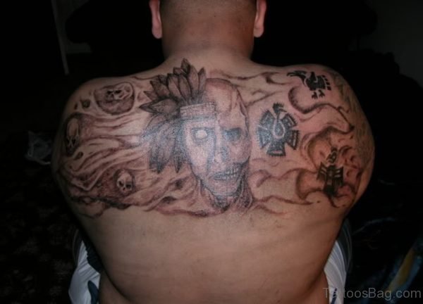 Aztec Tattoo On Back