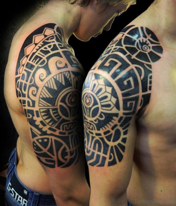 Aztec Tribal Tattoo
