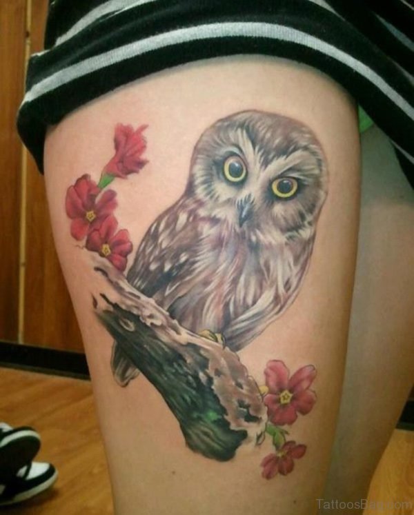 Baby Owl Tattoo