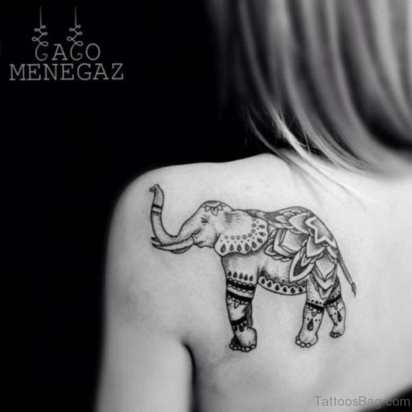 Back Elephant Tattoo