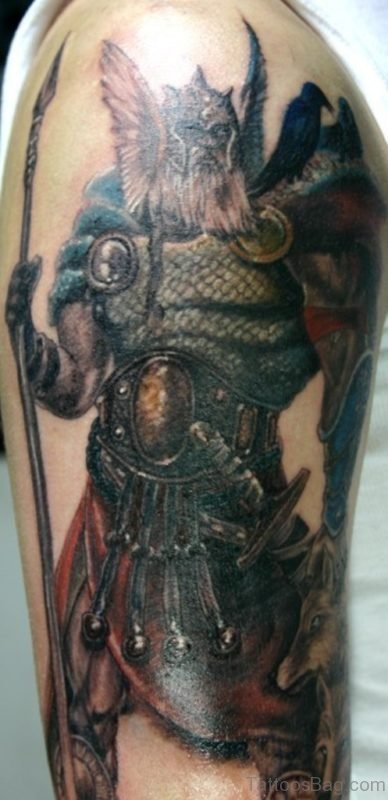 Black Viking Tattoo Design