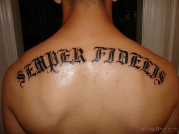 Beautiful Wording Tattoo