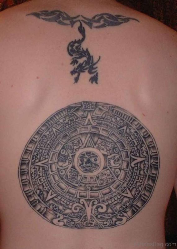 Aztec Tattoo Design On Back