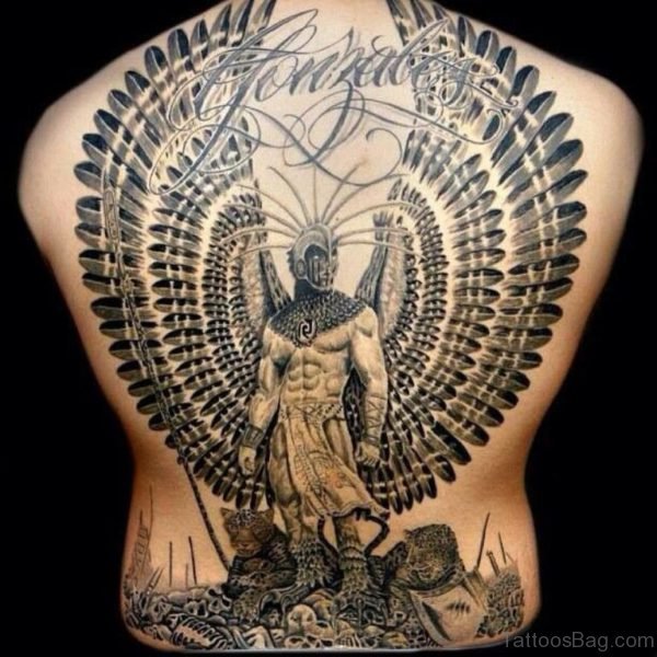 Beautiful Aztec Warrior Tattoo