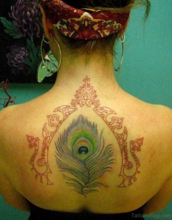 Beautiful Back Tattoo For Girls