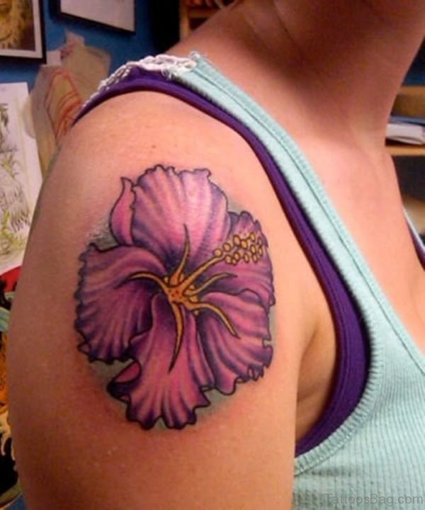 Beautiful Hibiscus Tattoo